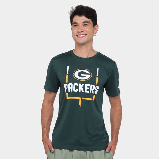Camiseta Nike NFL Green Bay Packers Legend Goal Post Masculina