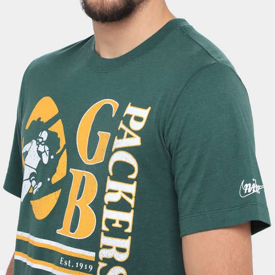 Camiseta Nike NFL Green Bay Packers Triblend Logo Masculina