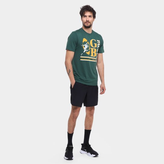 Camiseta Nike NFL Green Bay Packers Triblend Logo Masculina