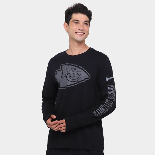 Camiseta Nike NFL Kansas City Chiefs Reflective Essential Manga Longa Masculina