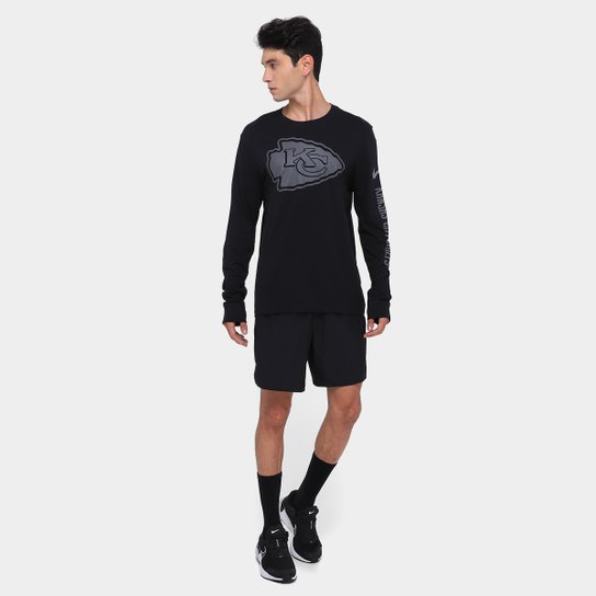 Camiseta Nike NFL Kansas City Chiefs Reflective Essential Manga Longa Masculina