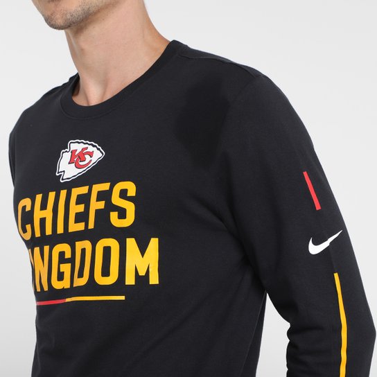 Camiseta Nike NFL Kansas City Chiefs Team Slogan Manga Longa Masculina