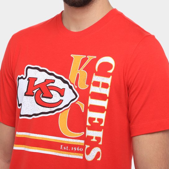 Camiseta Nike NFL Kansas City Chiefs Triblend Logo Masculina