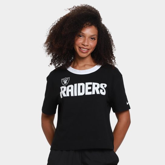Camiseta Nike NFL Las Vegas Raiders High Hip Fashion Feminina