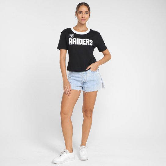Camiseta Nike NFL Las Vegas Raiders High Hip Fashion Feminina