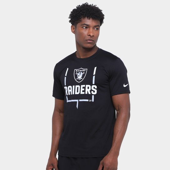 Camiseta Nike NFL Las Vegas Raiders Legend Goal Post Masculina
