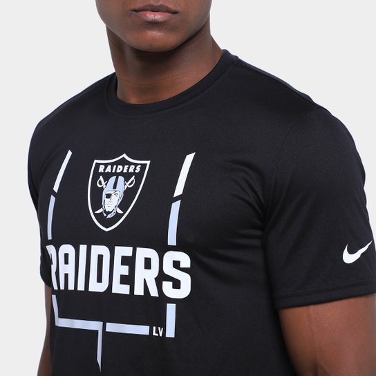 Camiseta Nike NFL Las Vegas Raiders Legend Goal Post Masculina