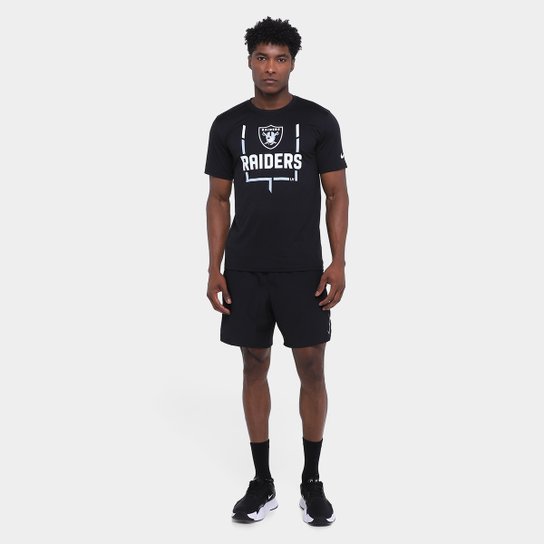 Camiseta Nike NFL Las Vegas Raiders Legend Goal Post Masculina