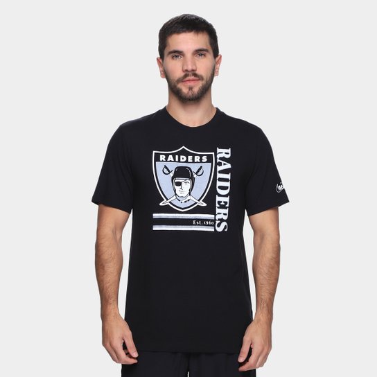 Camiseta Nike NFL Las Vegas Raiders Triblend Logo Masculina