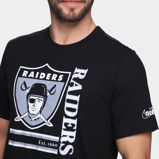 Camiseta Nike NFL Las Vegas Raiders Triblend Logo Masculina