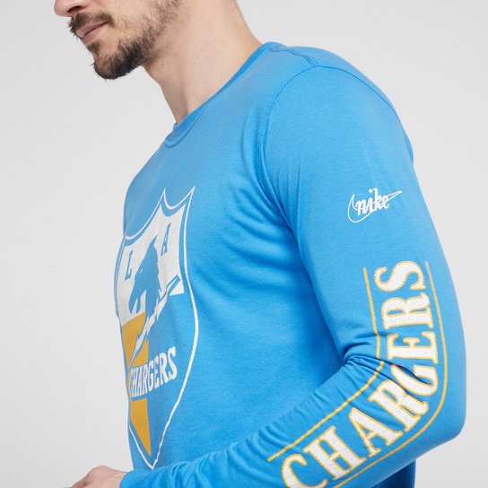 Camiseta Nike NFL Los Angeles Chargers Fashion Manga Longa Masculina