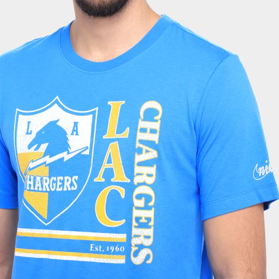 Camiseta Nike NFL Los Angeles Charges Triblend Logo Masculina
