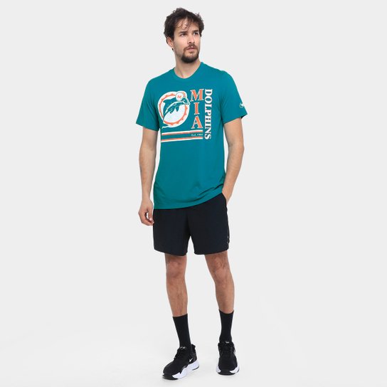 Camiseta Nike NFL Miami Dolphins Triblend Logo Masculina