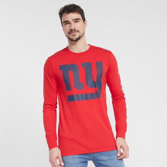 Camiseta Nike NFL New York Giants Fashion Manga Longa Masculina