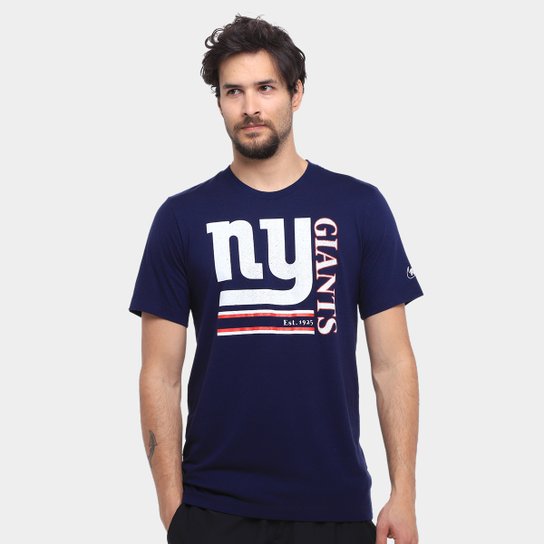 Camiseta Nike NFL New York Giants Triblend Logo Masculina