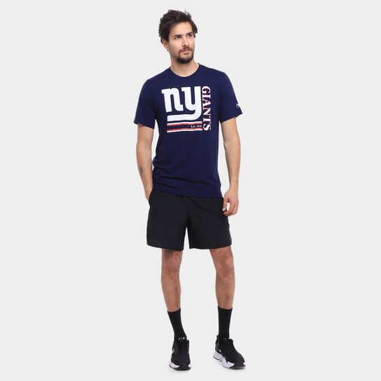 Camiseta Nike NFL New York Giants Triblend Logo Masculina