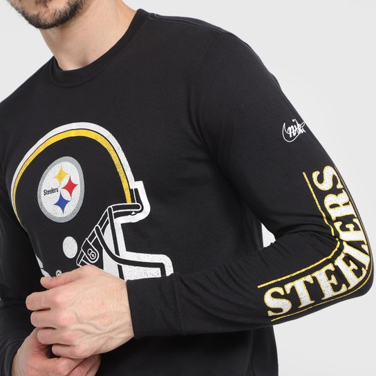 Camiseta Nike NFL Pittsburgh Steelers Fashion Manga Longa Masculina
