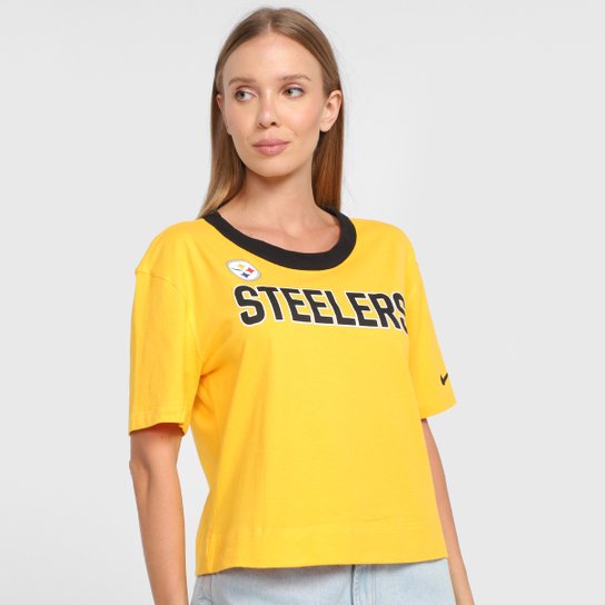 Camiseta Nike NFL Pittsburgh Steelers High Hip Fashion Feminina