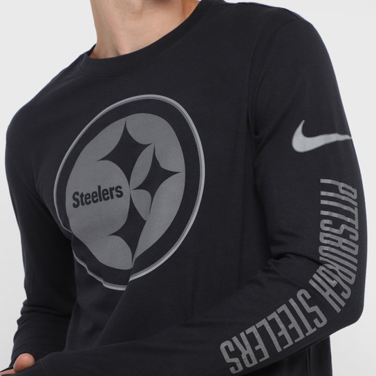 Camiseta Nike NFL Pittsburgh Steelers Reflective Essential Manga Longa Masculina
