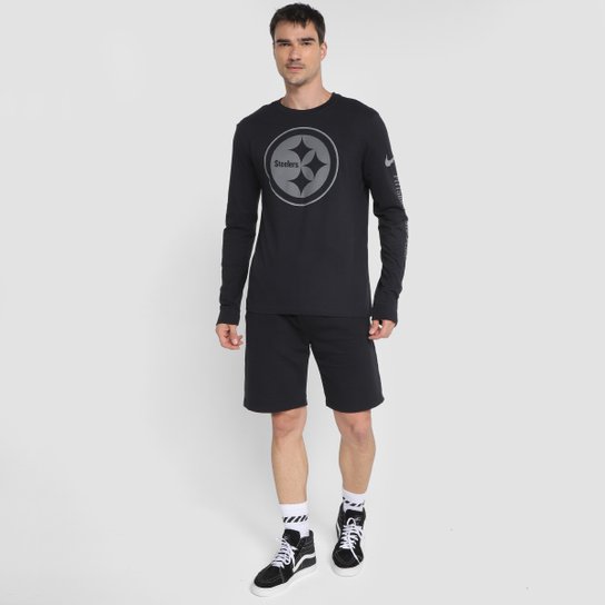 Camiseta Nike NFL Pittsburgh Steelers Reflective Essential Manga Longa Masculina