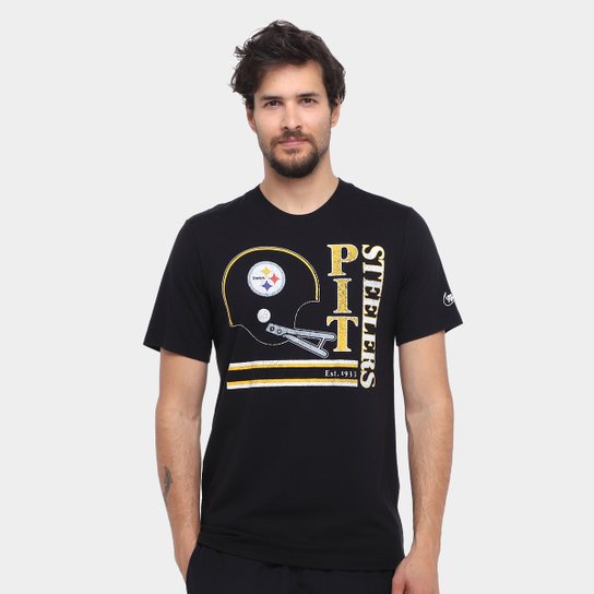 Camiseta Nike NFL Pittsburgh Steelers Triblend Logo Masculina