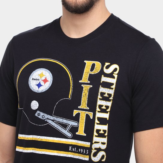 Camiseta Nike NFL Pittsburgh Steelers Triblend Logo Masculina