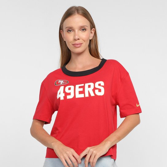 Camiseta Nike NFL San Francisco 49ers High Hip Fashion Feminina