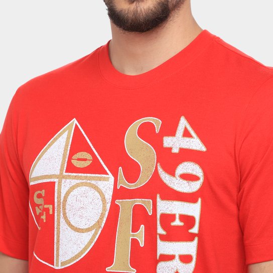 Camiseta Nike NFL San Francisco 49ers Triblend Logo Masculina