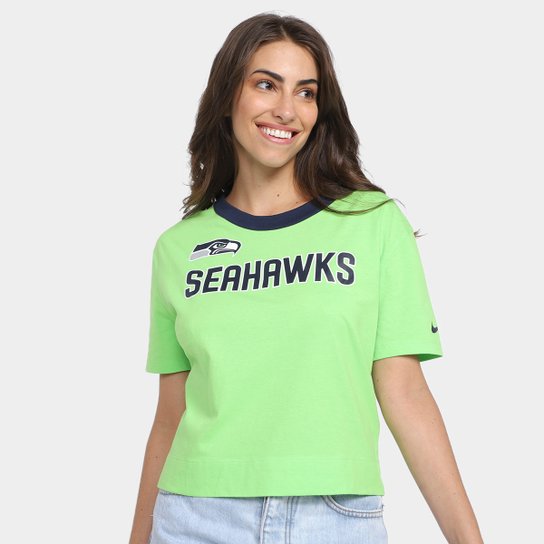 Camiseta Nike NFL Seattle Seahawks High Hip Fashion Feminino