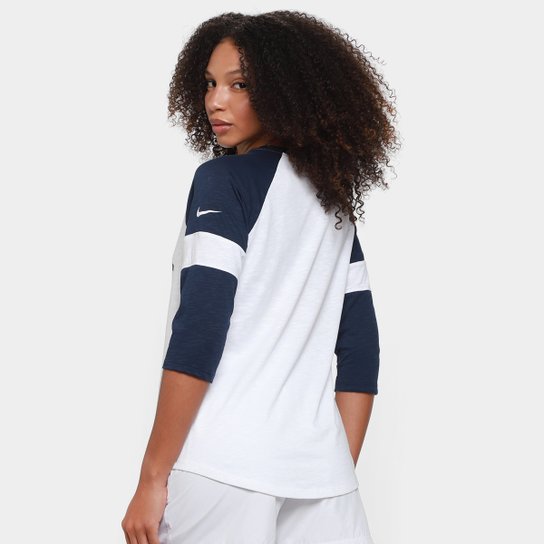 Camiseta Nike NFL Seattle Seahawks Slub 3Q Raglan Feminina
