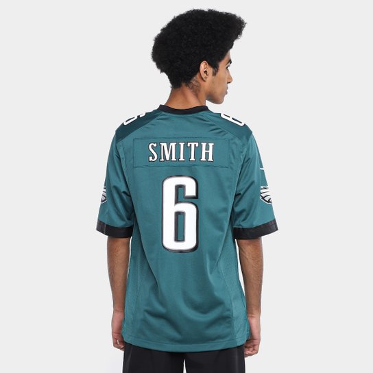 Camiseta Nike Philadelphia Eagles Devonta Smith N° 6 Game Masculina
