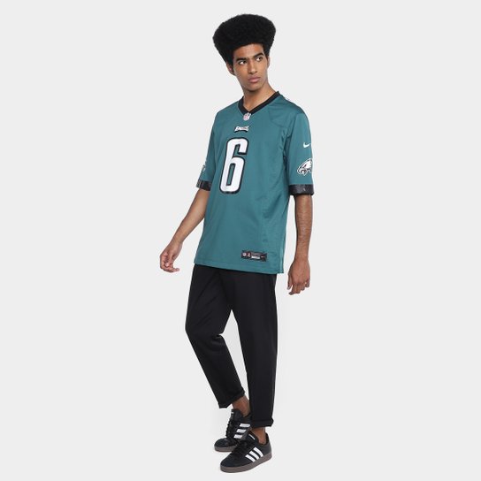 Camiseta Nike Philadelphia Eagles Devonta Smith N° 6 Game Masculina