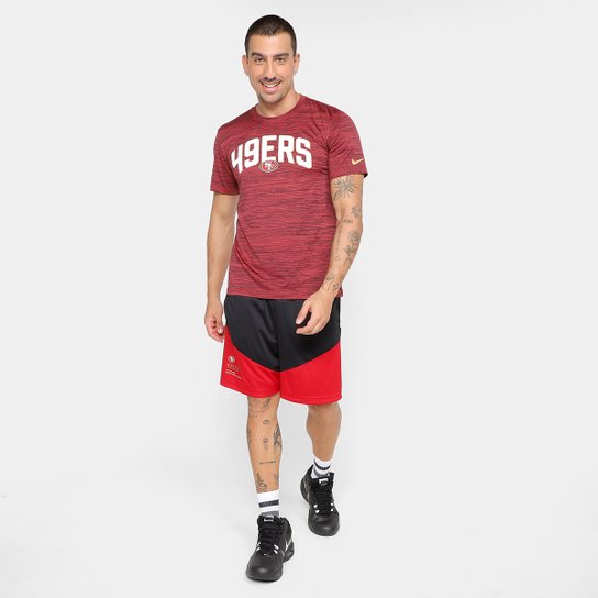 Camiseta Nike San Francisco 49ers Drop 2 Dri-FIT Team Velocity Masculina