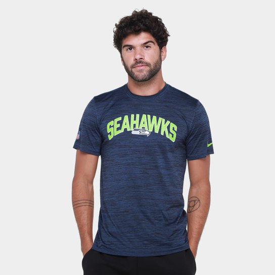 Camiseta Nike Seattle Seahawks Drop 2 Dri-FIT Team Velocity Masculina