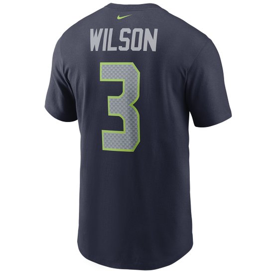 Camiseta Seattle Seahawks Russel Wilson Nike Masculina