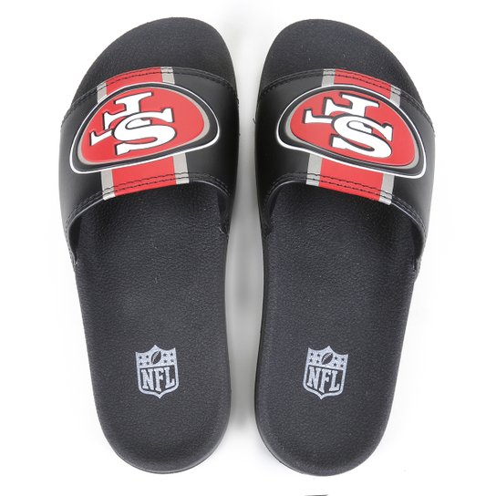 Chinelo NFL San Francisco 49ers New Era Slide Masculino