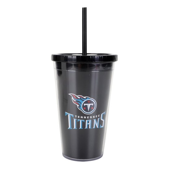 Copo Canudo NFL Tennessee Titans 600 ml