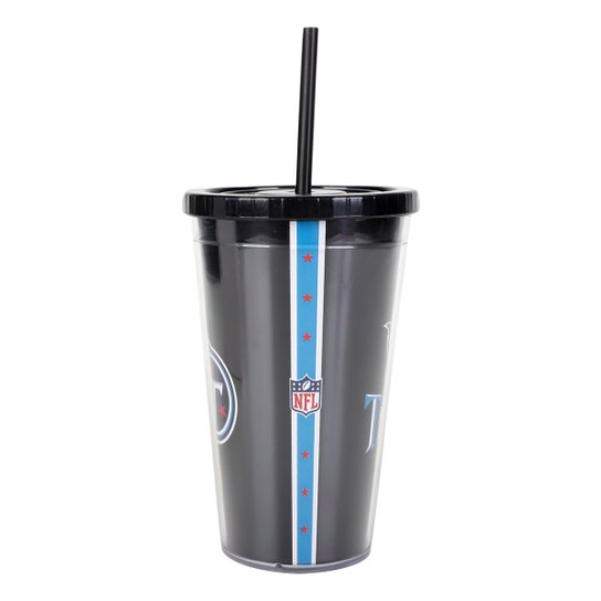 Copo Canudo NFL Tennessee Titans 600 ml