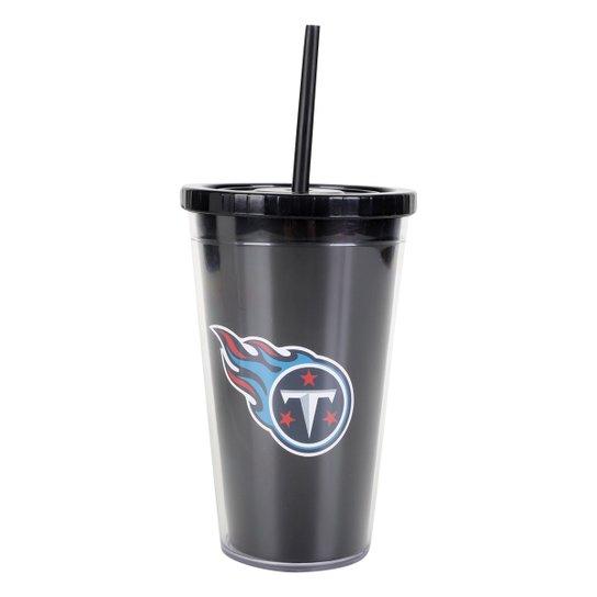 Copo Canudo NFL Tennessee Titans 600 ml