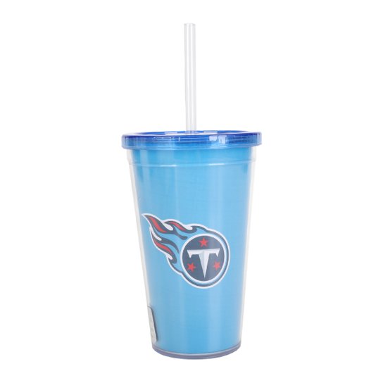 Copo Canudo NFL Tennessee Titans 600 ml