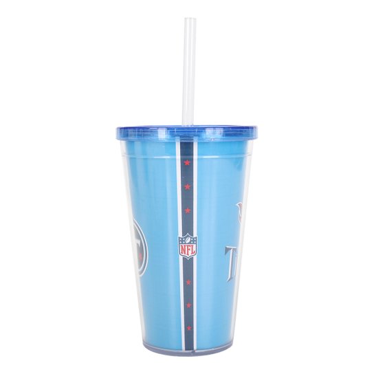 Copo Canudo NFL Tennessee Titans 600 ml