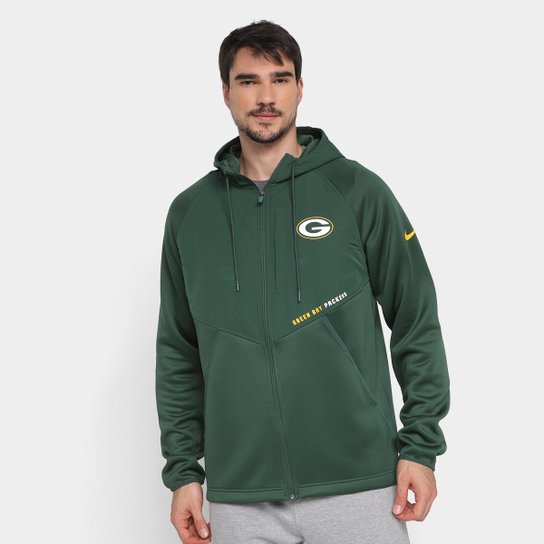 Jaqueta Moletom NFL Green Bay Packers Nike Field FZ Masculino