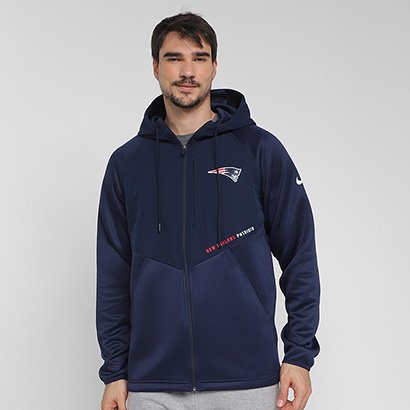 Jaqueta Moletom NFL New England Patriots Nike Field FZ Masculino | NFL