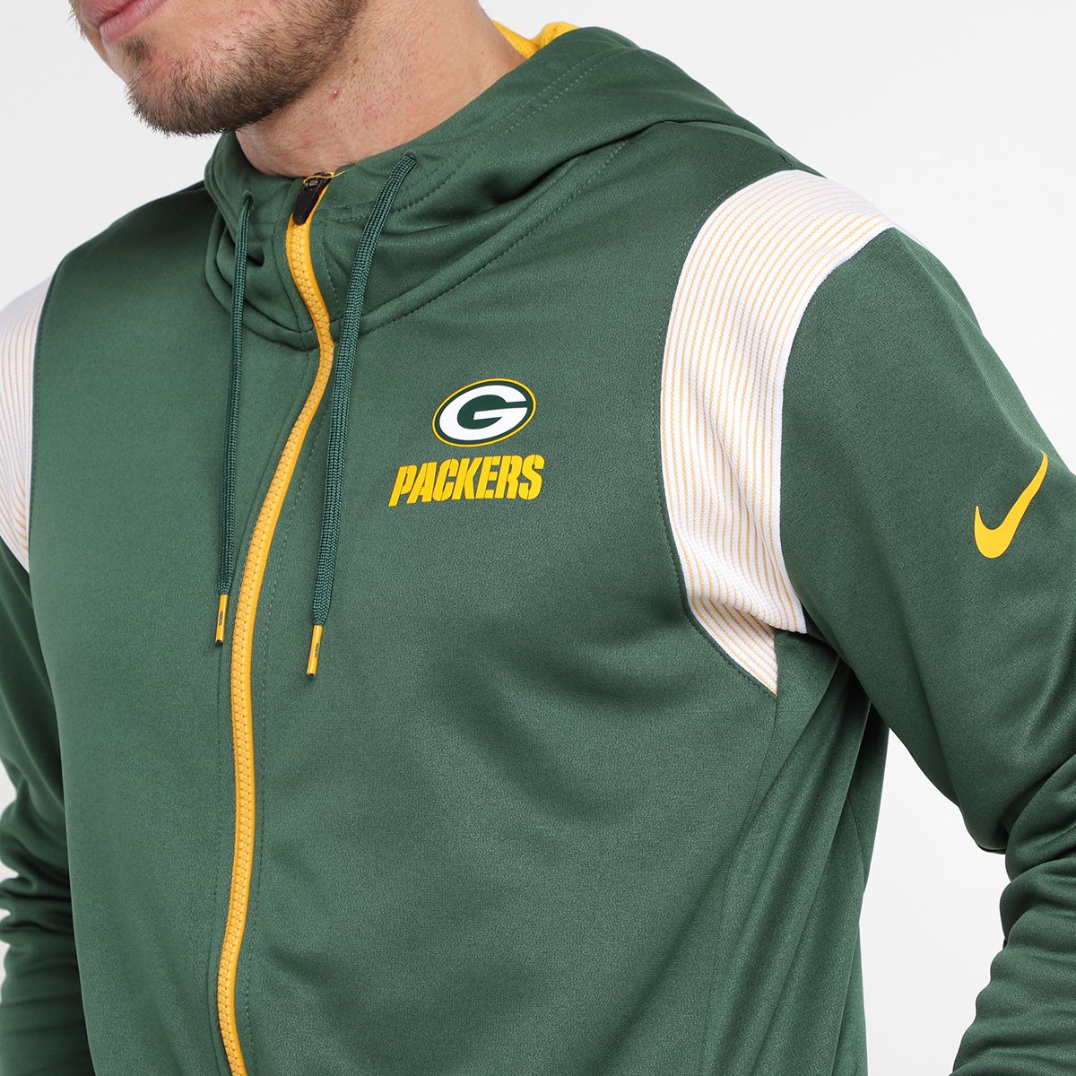 Jaqueta NFL Green Bay Packers Nike TF Full Zip Masculina | NFL