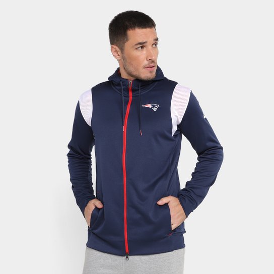 Jaqueta NFL New England Patriots Nike TF Full Zip Masculina
