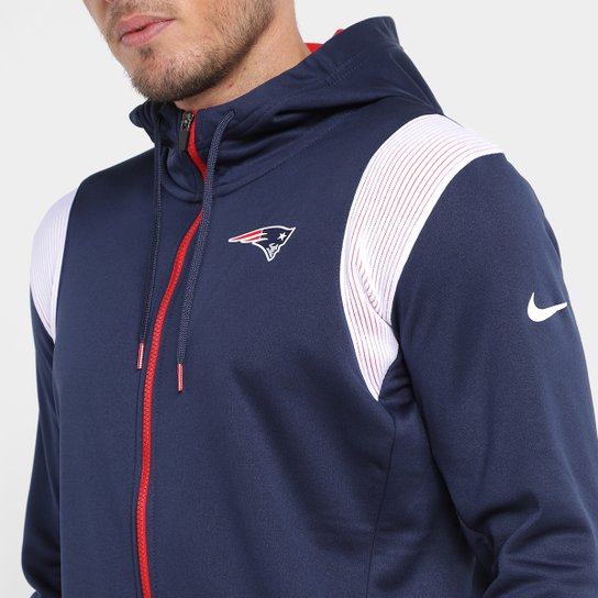 Jaqueta NFL New England Patriots Nike TF Full Zip Masculina