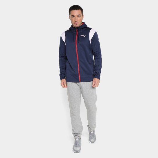 Jaqueta NFL New England Patriots Nike TF Full Zip Masculina