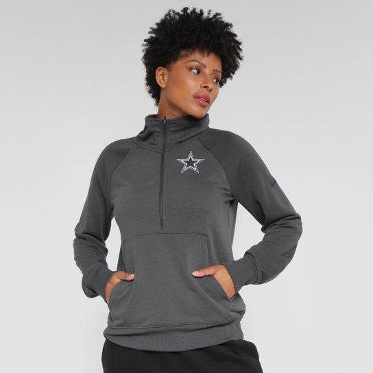 Moletom NFL Dallas Cowboys Nike Dri Fit Gola Alta Feminino