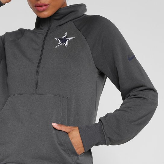 Moletom NFL Dallas Cowboys Nike Dri Fit Gola Alta Feminino