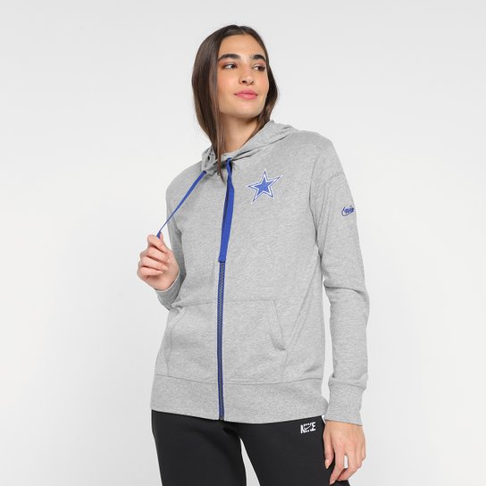 Moletom NFL Dallas Cowboys Nike Gym Vintage Sleeve Stripes Feminino